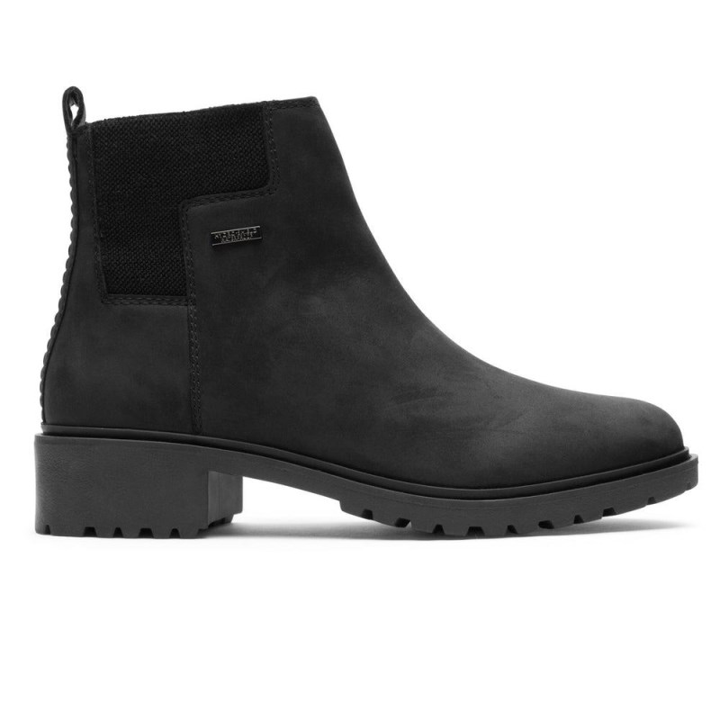 Rockport Ryleigh Waterproof Women Chelsea Boots Black Singapore | KO2-00780