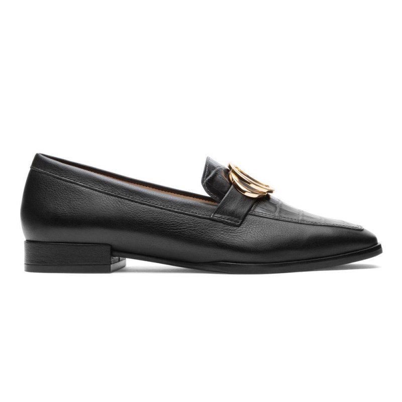 Rockport Santana Ring Women Loafers Black Singapore | RA3-68556