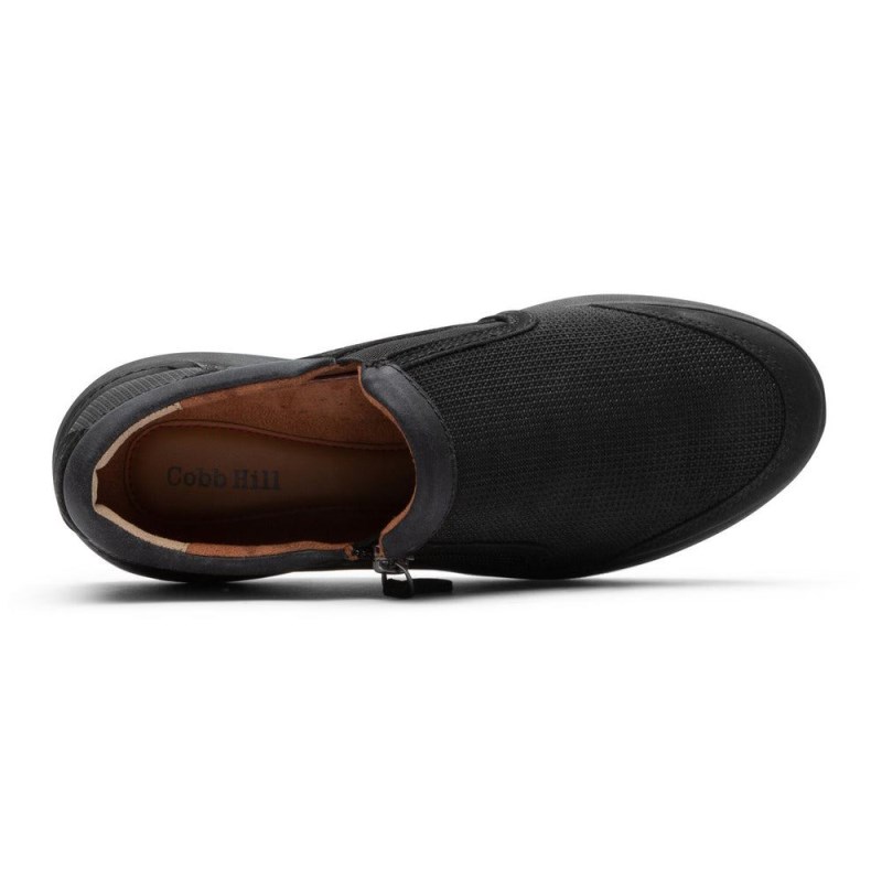 Rockport Skylar Zip Women Slip Ons Black Singapore | FJ1-25712