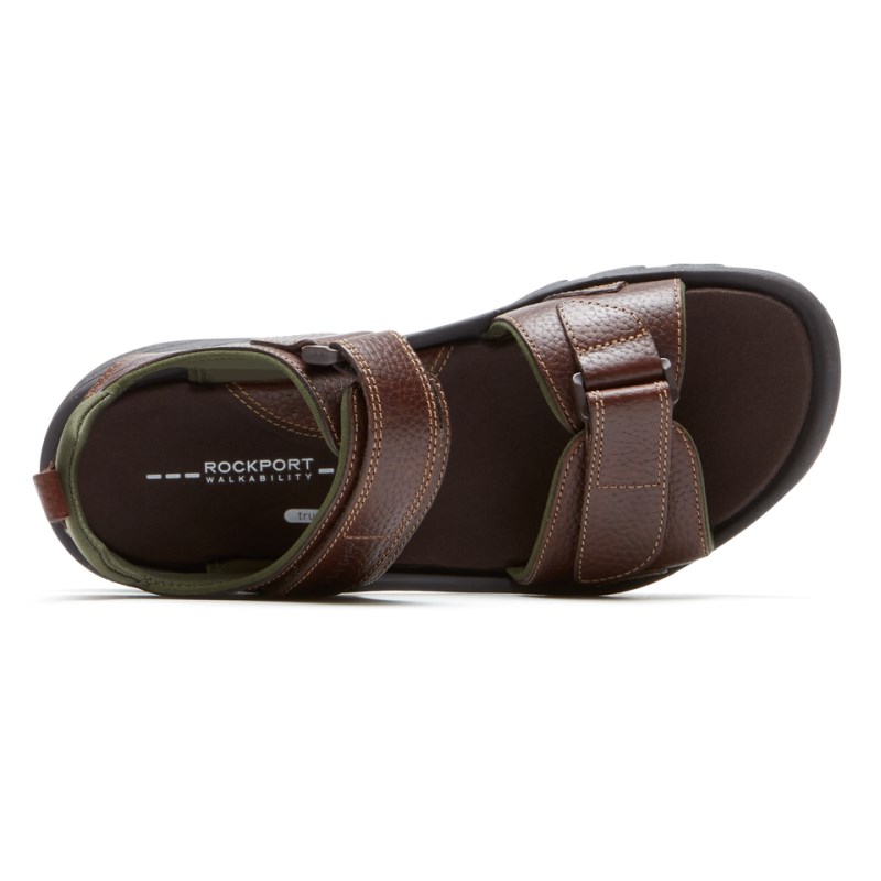 Rockport SpringBoro Rocklake Men Fisherman Sandals Brown Singapore | DE1-54345