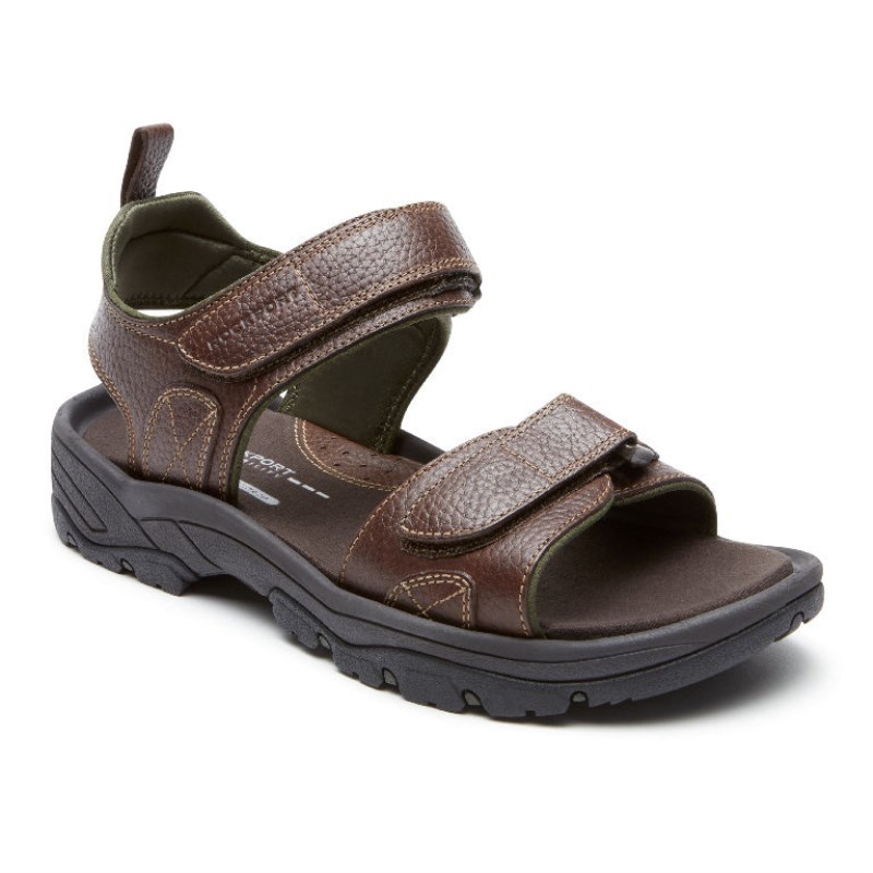 Rockport SpringBoro Rocklake Men Fisherman Sandals Brown Singapore | DE1-54345