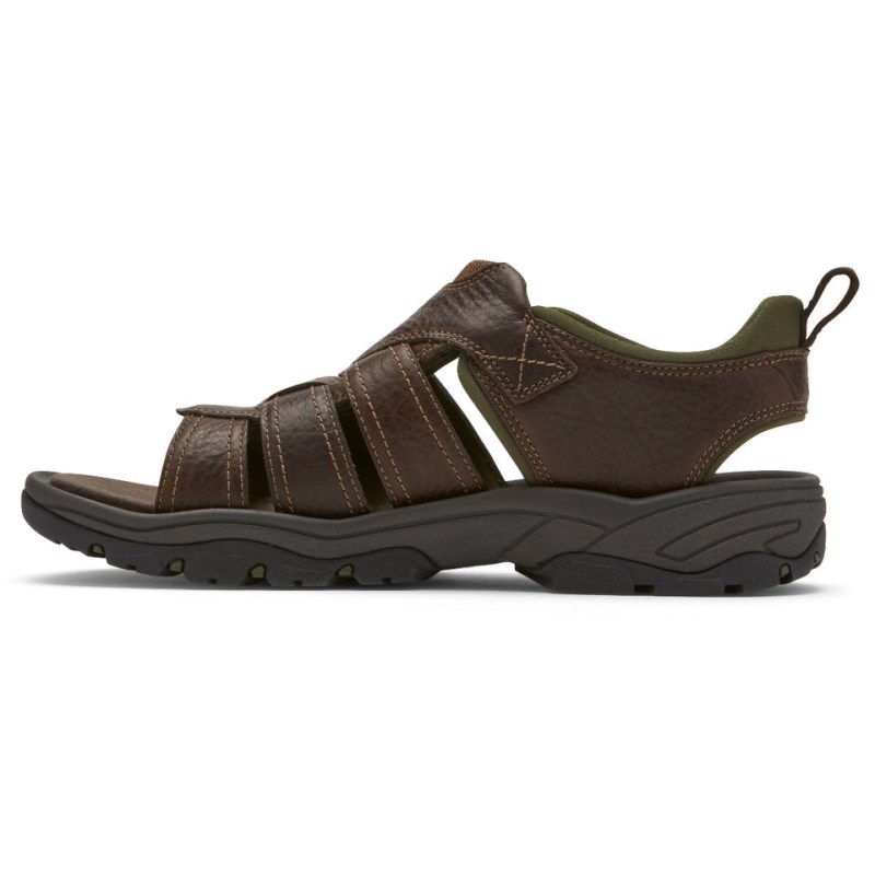 Rockport SpringBoro Rocklake Men Fisherman Sandals Brown Singapore | ZJ3-34093