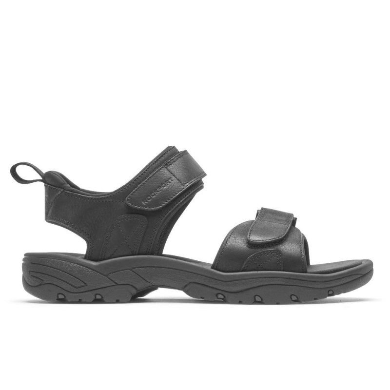 Rockport SpringBoro Rocklake Men Fisherman Sandals Black Singapore | FJ0-16461