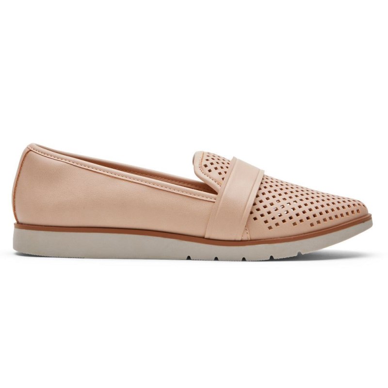 Rockport Stacie Perforated Women Loafers Pink Singapore | MH8-79027