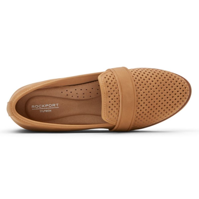 Rockport Stacie Perforated Women Loafers Brown Singapore | RF1-98509