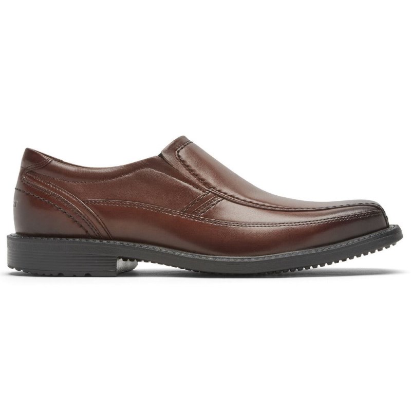 Rockport Style Leader 2 Bike Toe Slip-On Men Loafers Brown Singapore | MK2-47584