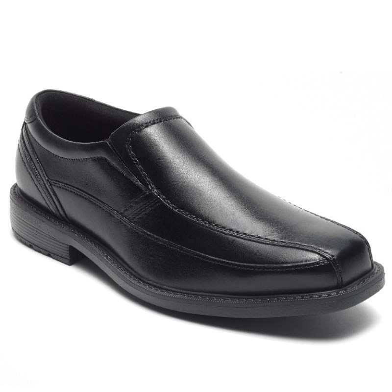 Rockport Style Leader 2 Bike Toe Slip-On Men Dress Shoes Black Singapore | KO3-25892