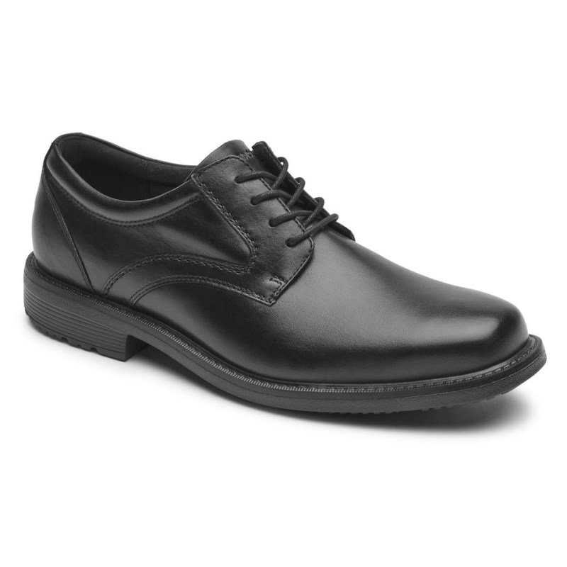 Rockport Style Leader 2 Plain Toe Men Oxford Shoes Black Singapore | JH2-87888