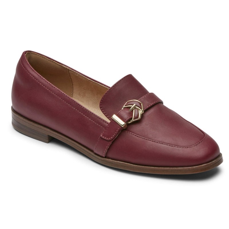 Rockport Susana Knot Women Loafers Dark Red Singapore | OR2-52575