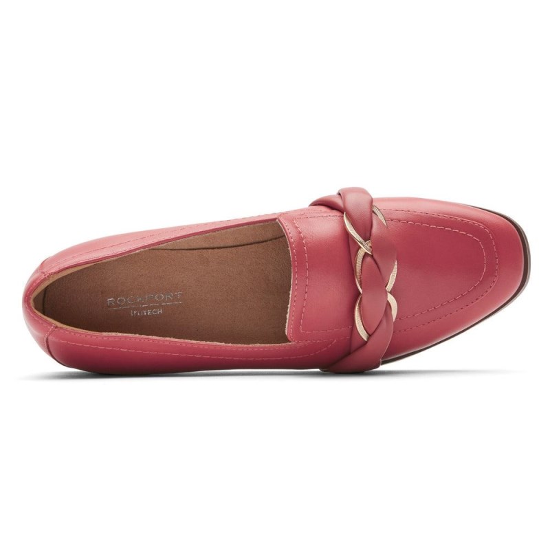 Rockport Susana Woven Chain Women Loafers Red Singapore | UA1-03240