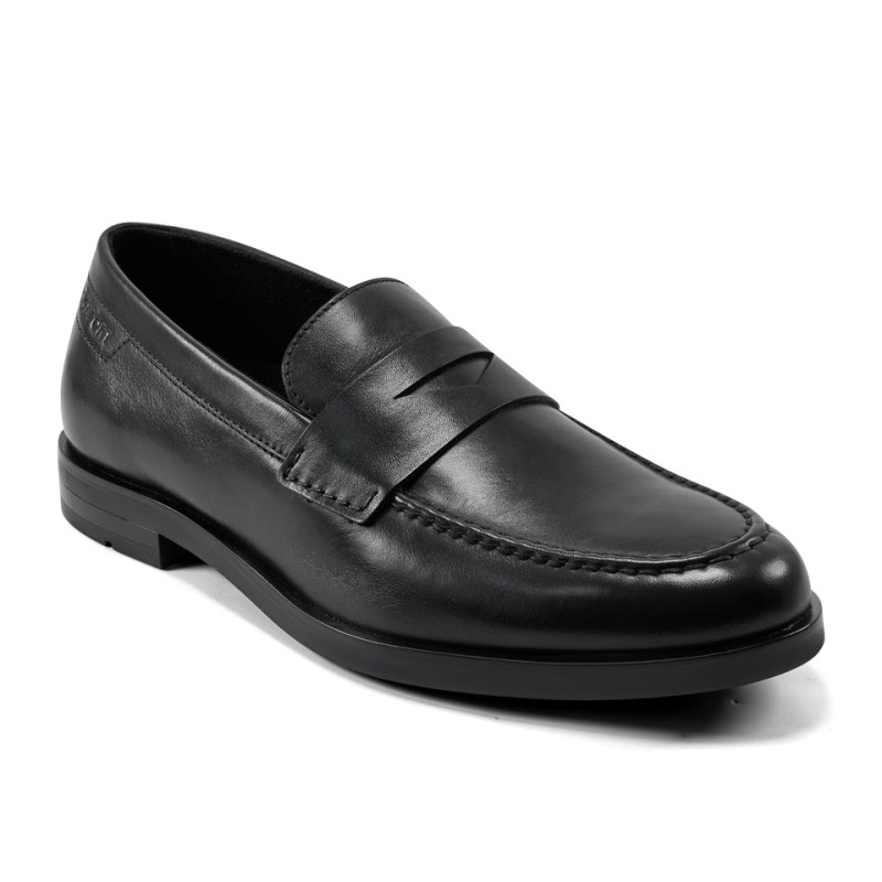 Rockport Sutton Dress Slip-on Penny Men Loafers Black Singapore | JN2-43364