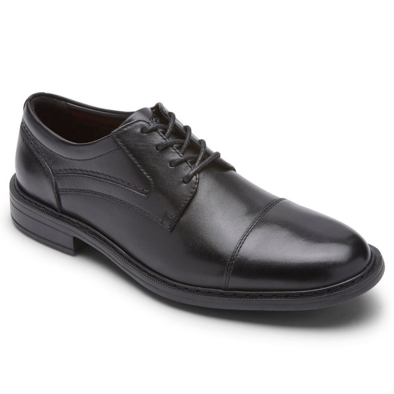 Rockport Tanner Cap Toe Men Oxford Shoes Black Singapore | JF9-10921