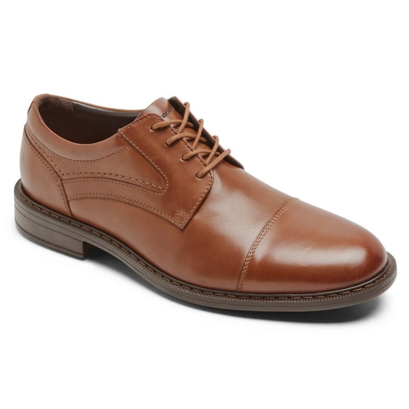 Rockport Tanner Cap Toe Men Oxford Shoes Brown Singapore | GY1-68236