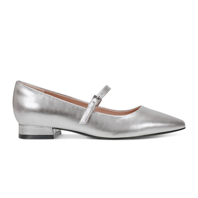 Rockport Taren Total Motion Pointy Toe Dress Women Ballet Flats Silver Singapore | AL4-46594