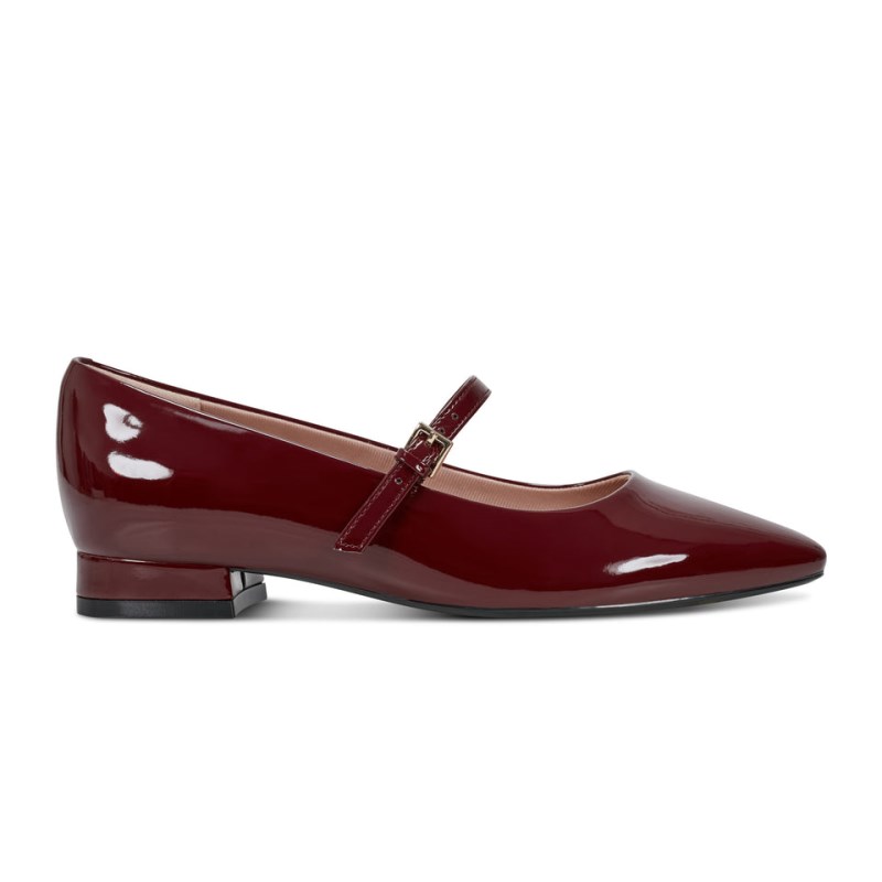 Rockport Taren Total Motion Pointy Toe Dress Women Ballet Flats Dark Red Singapore | YU1-40824