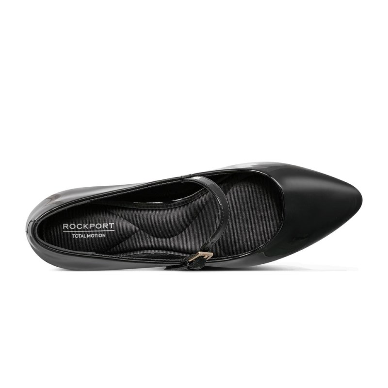 Rockport Taren Total Motion Pointy Toe Dress Women Ballet Flats Black Singapore | RG9-68466