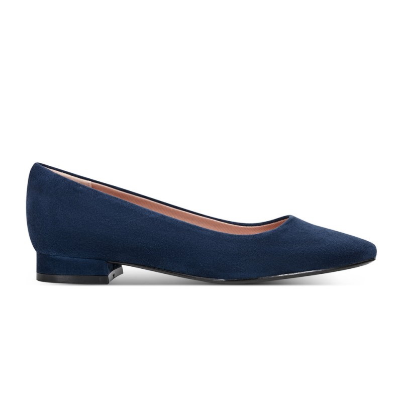 Rockport Tessa Total Motion Pointy Toe Dress Women Ballet Flats Dark Blue Singapore | DG5-90499