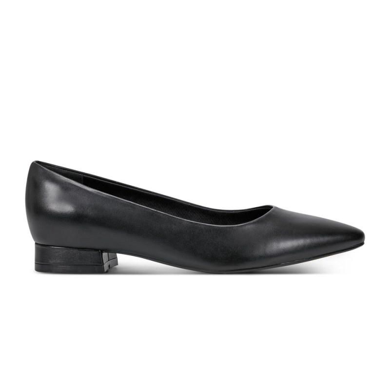 Rockport Tessa Total Motion Pointy Toe Dress Women Ballet Flats Black Singapore | EQ6-47354