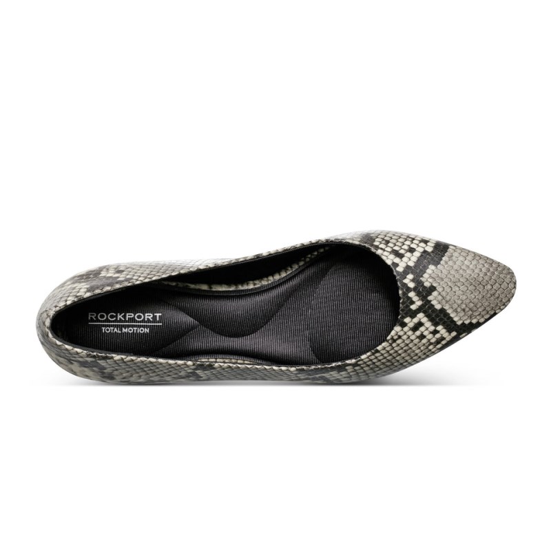 Rockport Tessa Total Motion Pointy Toe Dress Women Ballet Flats Black Singapore | KP7-53015