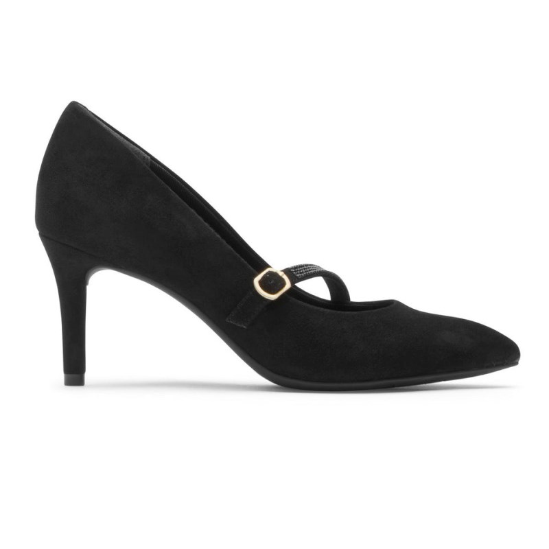 Rockport Total Motion 75mm Heeled Women Mary Jane Black Singapore | RP9-82128