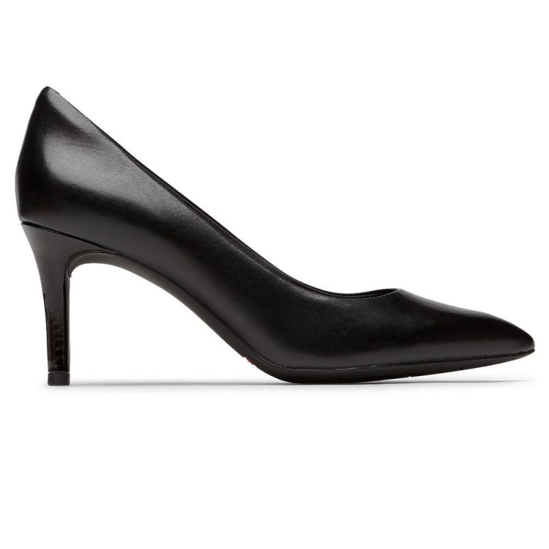 Rockport Total Motion 75mm Pointed Toe Heel Women Pumps Black Singapore | YQ2-41094