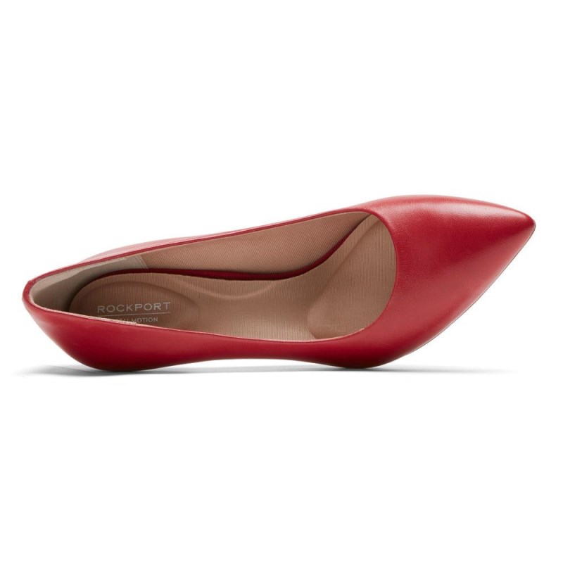 Rockport Total Motion 75mm Pointed Toe Heel Women Pumps Red Singapore | GD4-29242