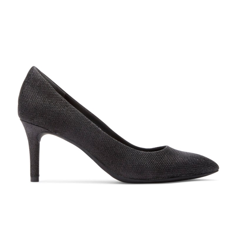 Rockport Total Motion 75mm Pointed Toe Women Pumps Black Singapore | KV9-35923