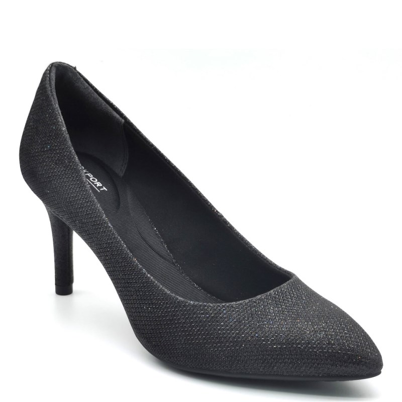 Rockport Total Motion 75mm Pointed Toe Women Pumps Black Singapore | KV9-35923