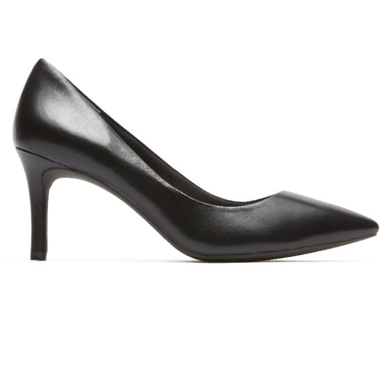 Rockport Total Motion 75mm Pointed Toe Women Pumps Black Singapore | AX5-35203