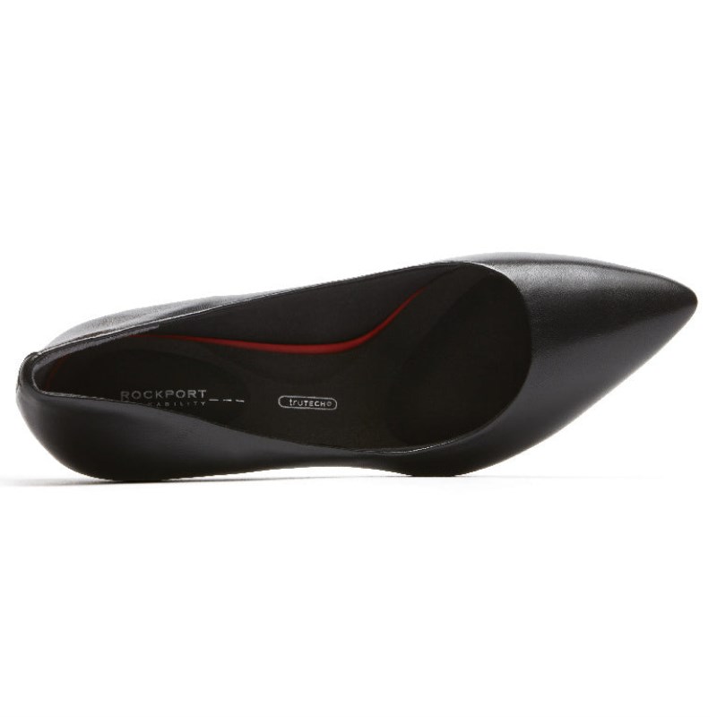 Rockport Total Motion 75mm Pointed Toe Women Pumps Black Singapore | AX5-35203