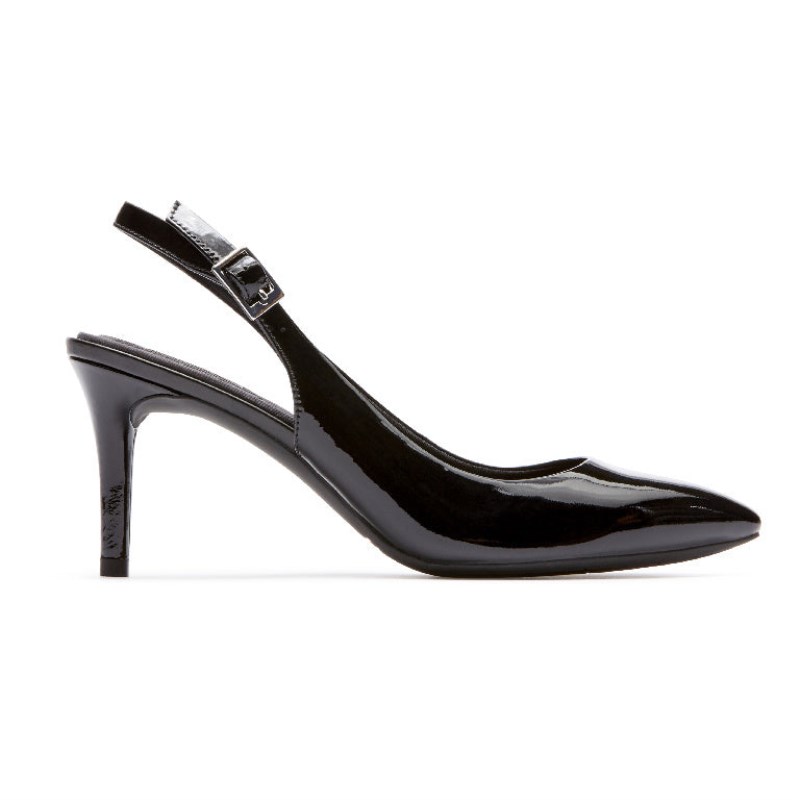 Rockport Total Motion 75mm Women Slingback Black Singapore | MU3-35263