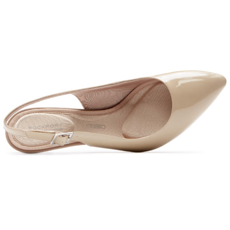 Rockport Total Motion 75mm Women Slingback Beige Singapore | WL2-06210