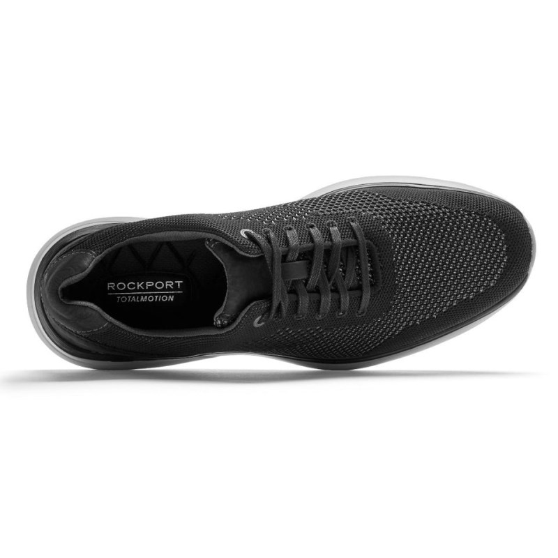 Rockport Total Motion Active Plain Toe Mesh Lace-Up Men Sneakers Black Singapore | SO0-85378