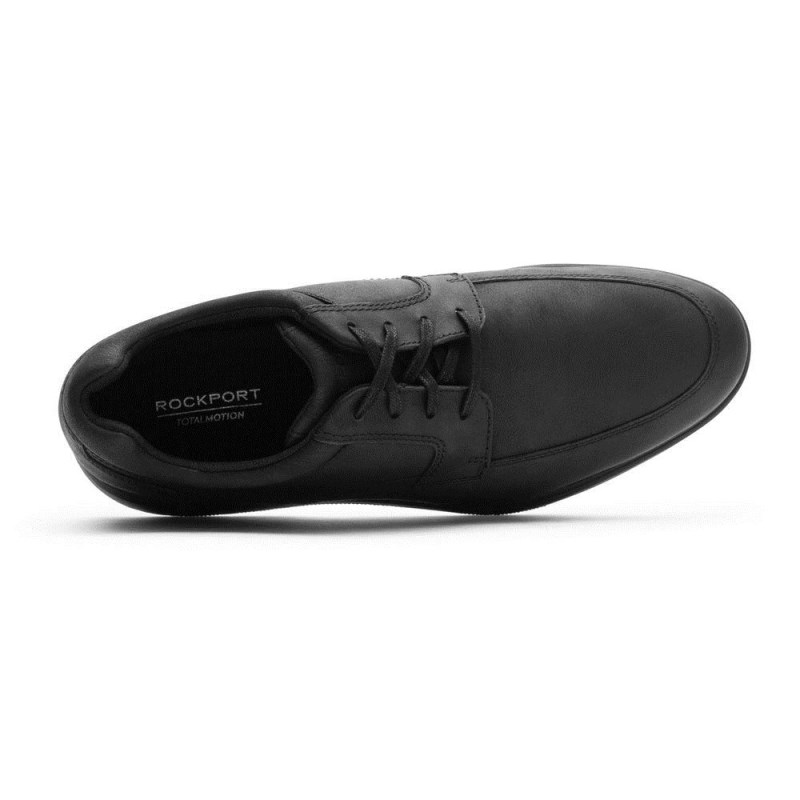 Rockport Total Motion City Apron Toe Waterproof Men Oxford Shoes Black Singapore | GZ9-65216