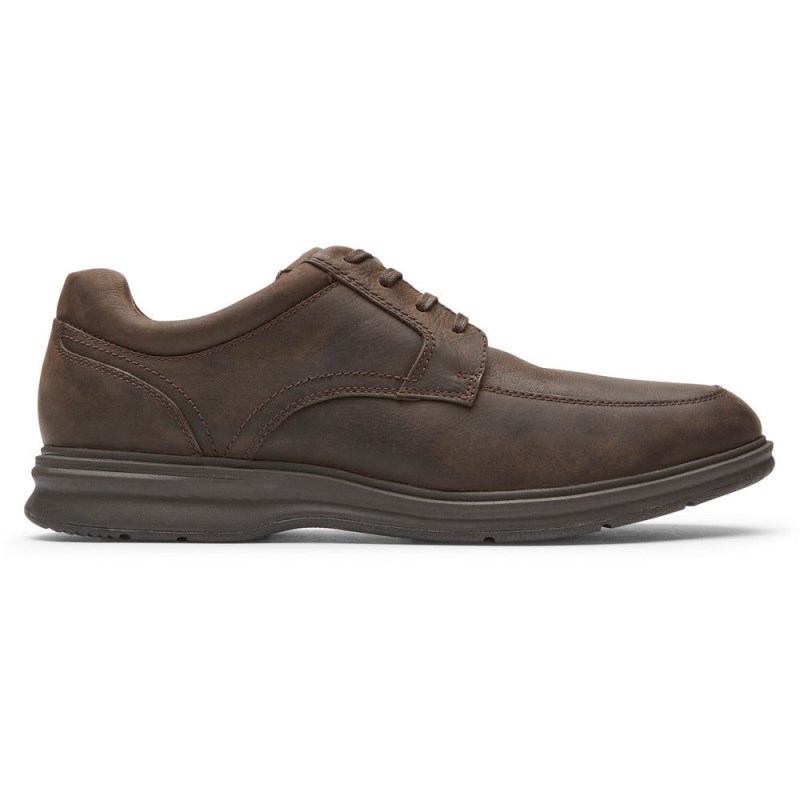 Rockport Total Motion City Apron Toe Waterproof Men Oxford Shoes Dark Brown Singapore | LT8-04580