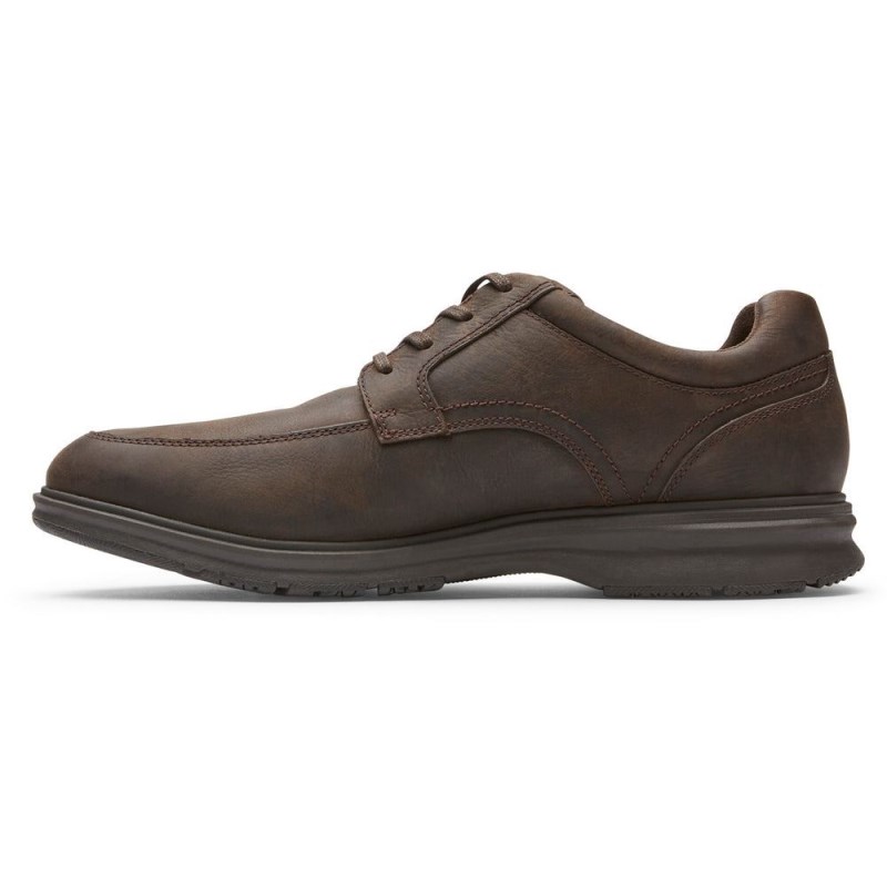 Rockport Total Motion City Apron Toe Waterproof Men Oxford Shoes Dark Brown Singapore | LT8-04580