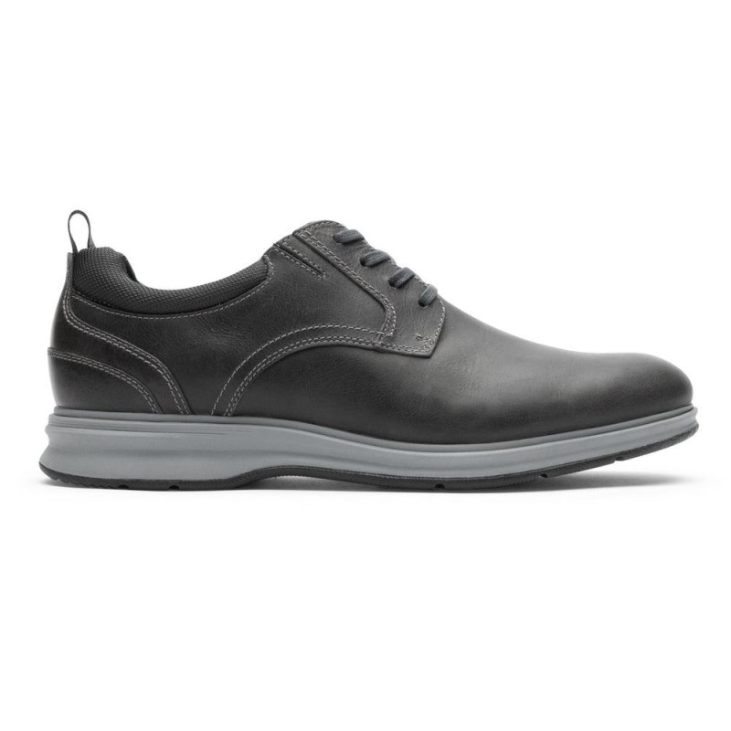 Rockport Total Motion City Plain Toe Men Oxford Shoes Dark Grey Singapore | GE5-56465