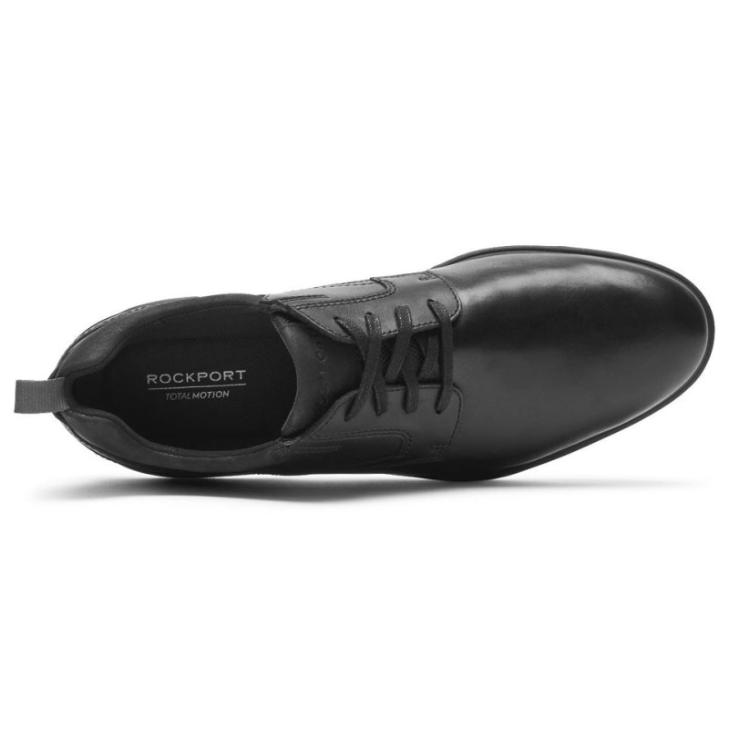 Rockport Total Motion City Plain Toe Men Oxford Shoes Black Singapore | UI7-72657