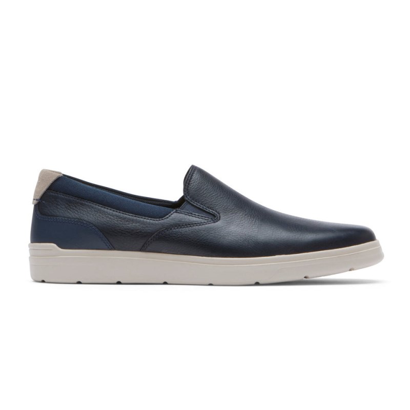 Rockport Total Motion Court Slip-On Men Sneakers Navy Singapore | TI7-85118