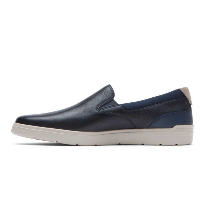 Rockport Total Motion Court Slip-On Men Sneakers Navy Singapore | TI7-85118