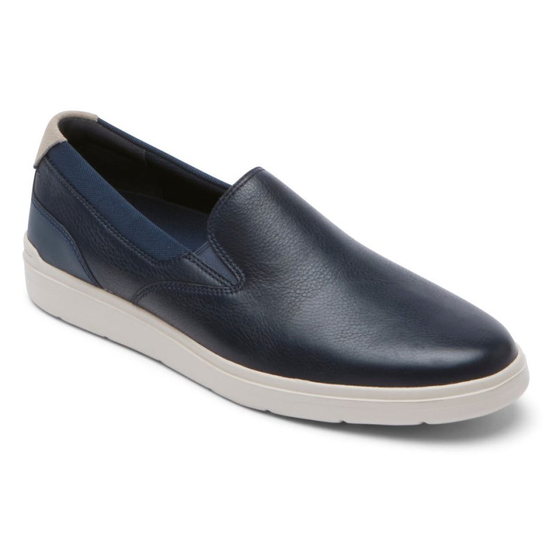 Rockport Total Motion Court Slip-On Men Sneakers Navy Singapore | TI7-85118