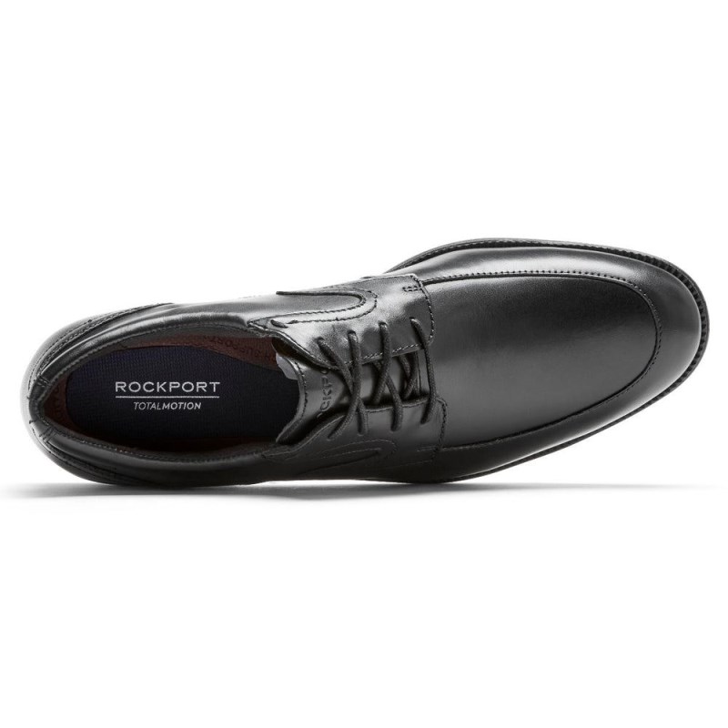 Rockport Total Motion DresSport Apron Toe Men Oxford Shoes Black Singapore | SG4-90599