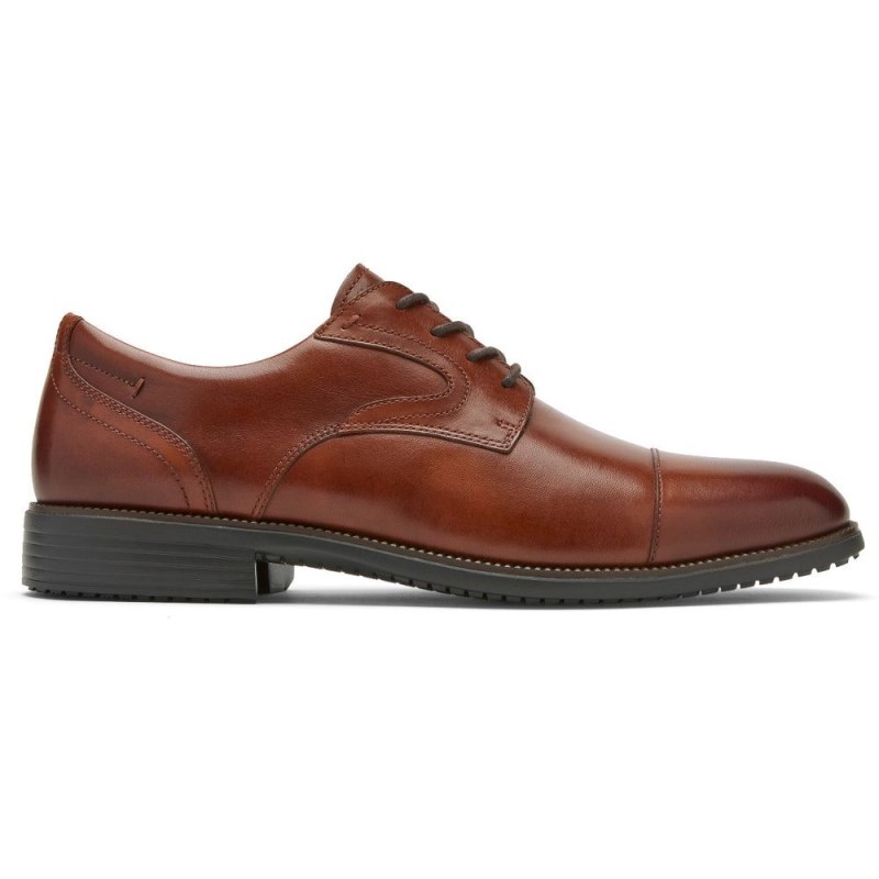 Rockport Total Motion DresSport Cap Toe Men Oxford Shoes Brown Singapore | ZL7-34653