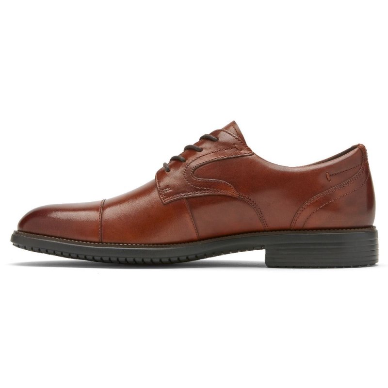 Rockport Total Motion DresSport Cap Toe Men Oxford Shoes Brown Singapore | ZL7-34653