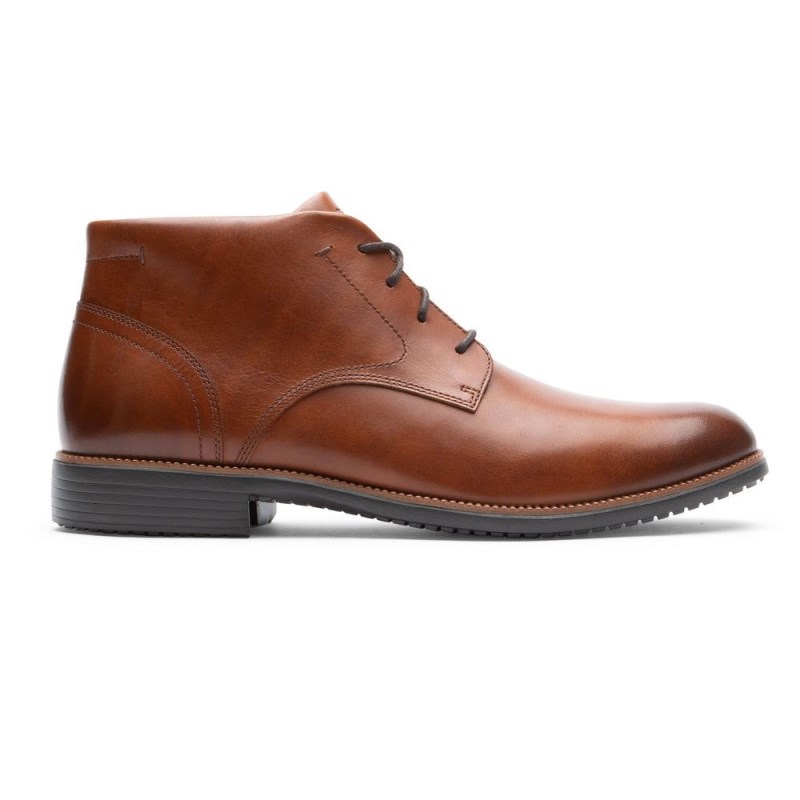 Rockport Total Motion DresSport Chukka Men Chukka Boots Brown Singapore | OX9-48464