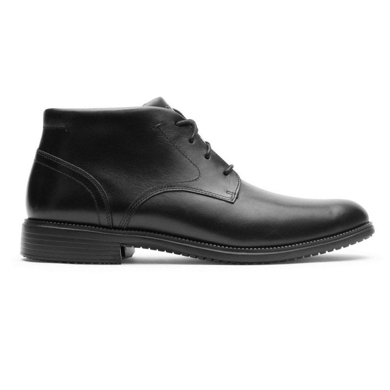 Rockport Total Motion DresSport Men Chukka Boots Black Singapore | PO9-27902