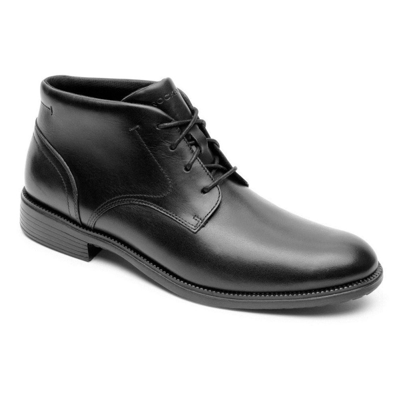 Rockport Total Motion DresSport Men Chukka Boots Black Singapore | PO9-27902