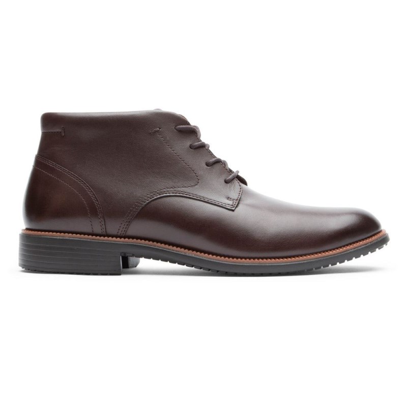 Rockport Total Motion DresSport Men Chukka Boots Dark Brown Singapore | MP7-20212