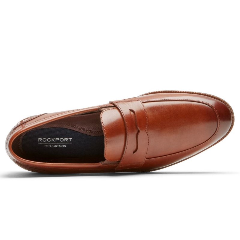 Rockport Total Motion DresSport Penny Men Loafers Brown Singapore | NY6-03750