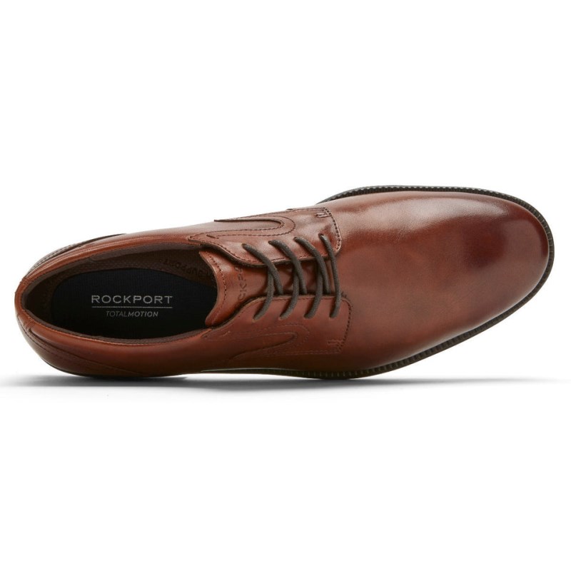 Rockport Total Motion DresSport Plain Toe Men Oxford Shoes Brown Singapore | ZT4-60076